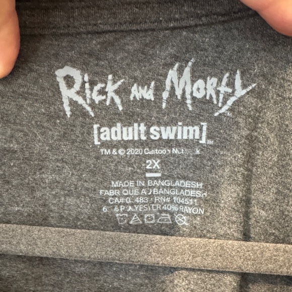 Rick and Morty dark gray shirt - Picture 2 of 11